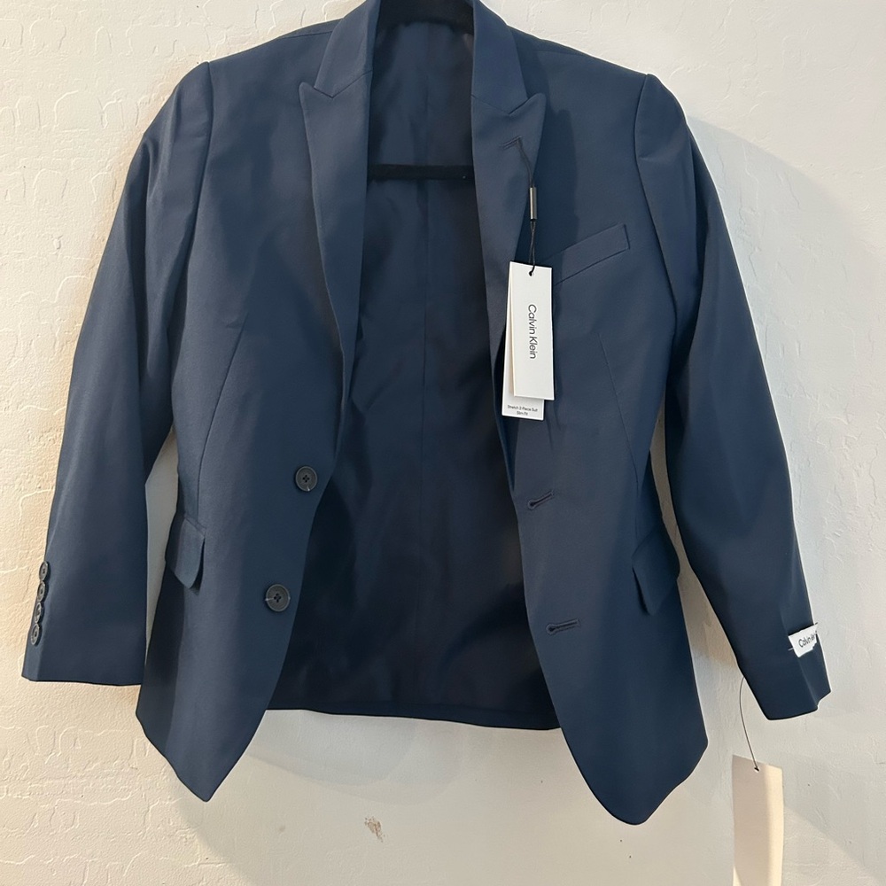 Calvin Klein Midnight Blue Suit Jacket Size 10